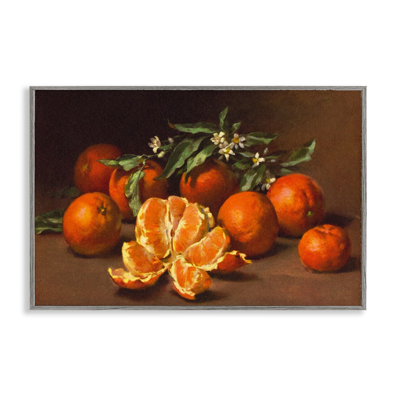 Stupell Industries Peeled Oranges Still Life Framed Giclee Wall Art Design by Tina Higgins Designs, Inc.